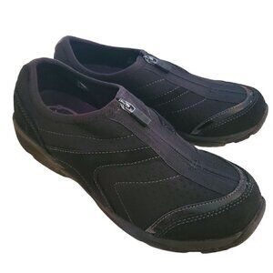 Easy Spirit Explore 24 Black Zip Closure Shoes, Woman's Athletic Shoes NIB